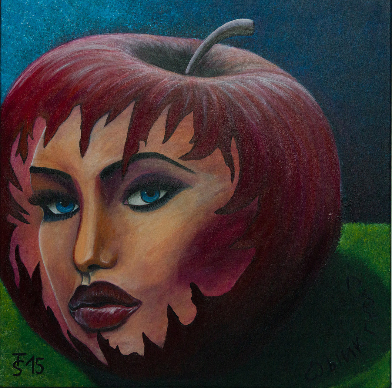 Pink Lady   _  (Acryl auf Leinwand, 60 x 60 cm)   