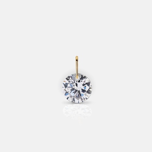 Mini Zirkonia Anhänger mit 750 Gold Öse