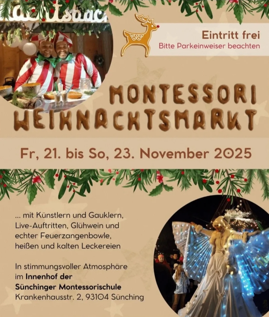 Bald ist es endlich wieder soweit: Der Montessori-Weihnachtsmarkt 2025 steht vor der Türe
