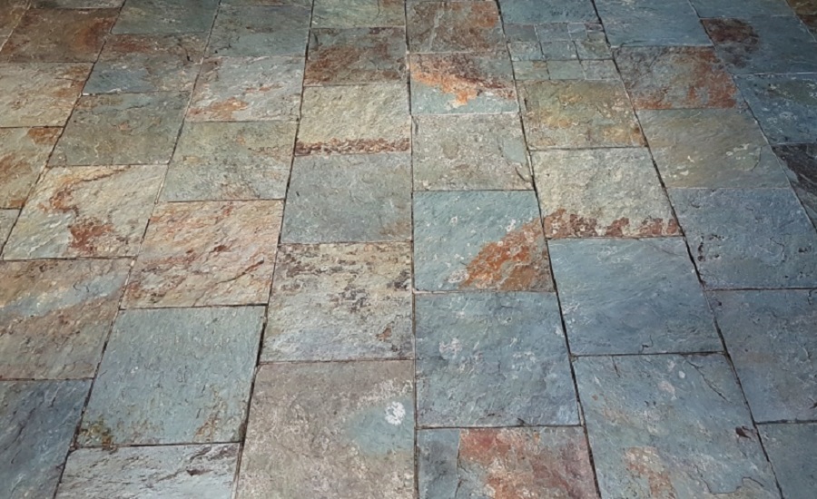 Slate floor