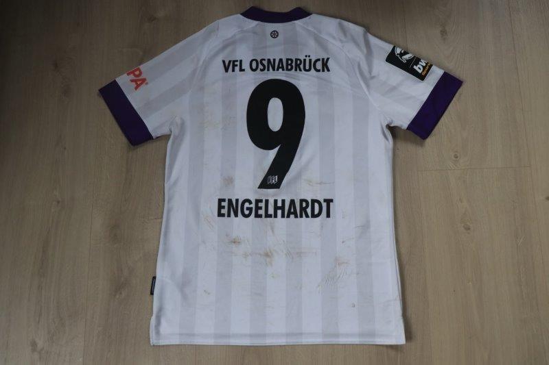 Auswärtstrikot 2022/23 • Nr. 9 Erik Engelhardt • Matchworn gegen Saarbrücken 04.03.2023