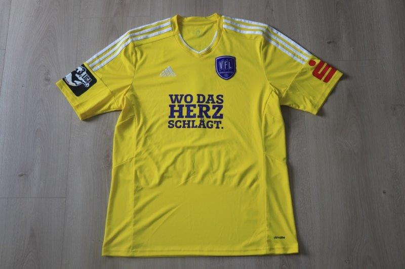 VfL Osnabrück 2016/17 Torwart, wo das Herz schlägt, Nr. 1 Lehmann (Matchworn oder -vorbereitet für Saisonvorbereitung)