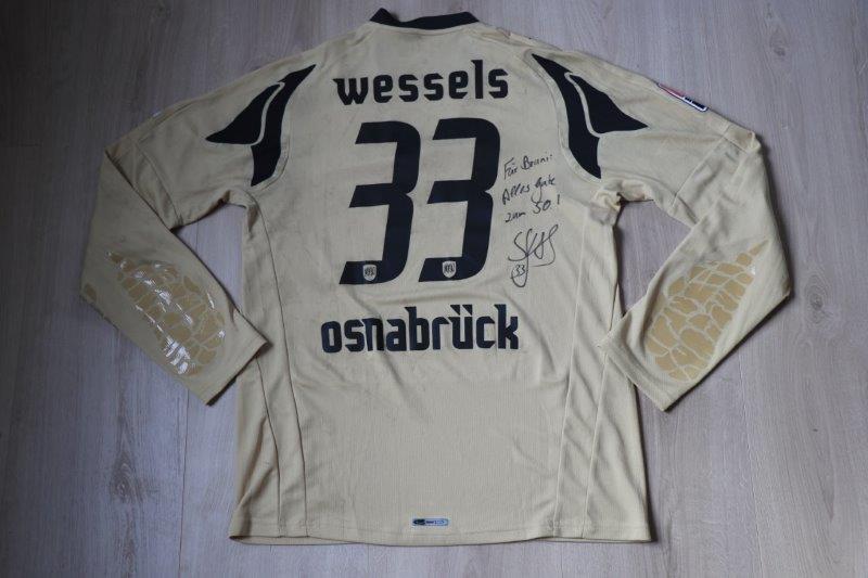 VfL Osnabrück 2008/09 Torwart mit Autogramm, Nr. 33 Wessels (vermutlich Matchworn aus Vorbereitungsspiel)