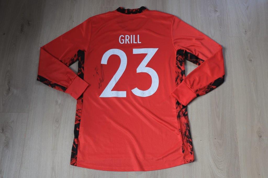 DFB Nationalmannschaft Torwarttrikot 2020 • Nr. 23 Lennart Grill • Matchworn U21 EM-Qualifikation