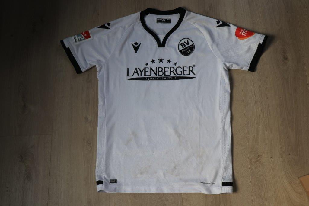SV Sandhausen Heimtrikot 2021/22 • Nr. 23 Christian Conteh • Matchworn