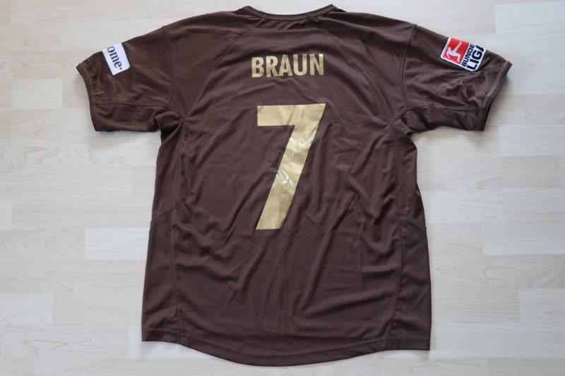 FC St. Pauli 2007/08 Heim, Nr. 7 Braun (Matchworn)