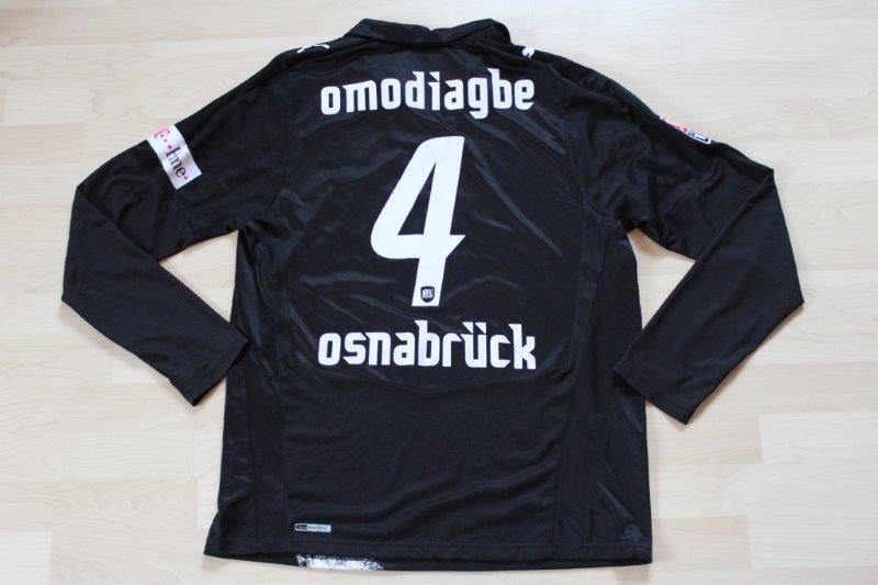 VfL Osnabrück 2008/09 Away Langarm, Nr. 4 Omodiagbe (Matchworn)