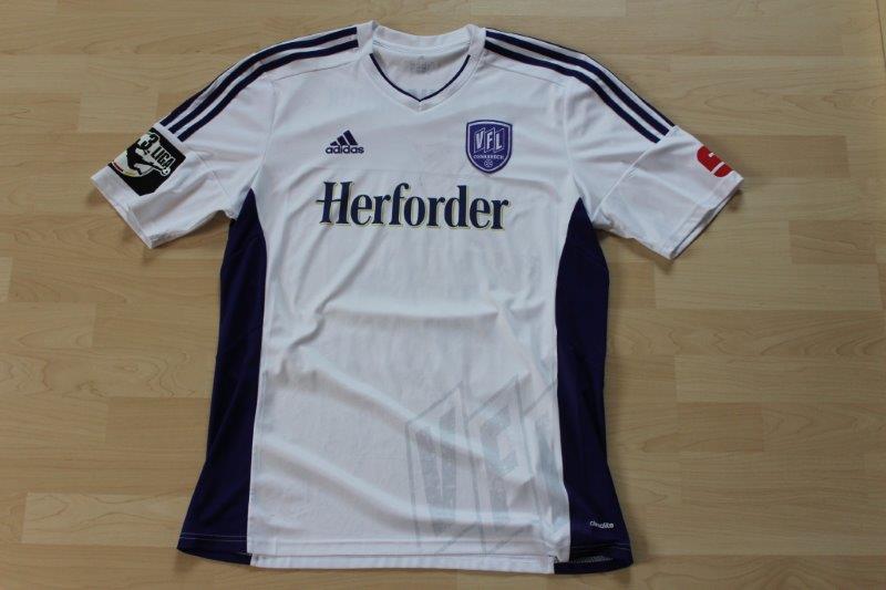 VfL Osnabrück 2016/17 Heim, Nr. 16 El-Bouazzati, mit Autogrammen (Matchworn)