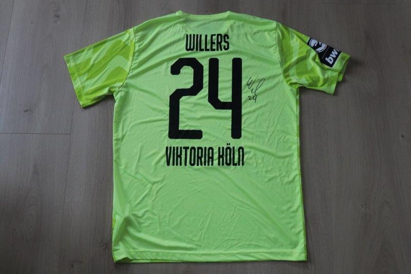 Viktoria Köln 2019/20 Third signiert, Nr. 24 Willers (Matchworn gg. Viktoria Köln II 15.10.19)