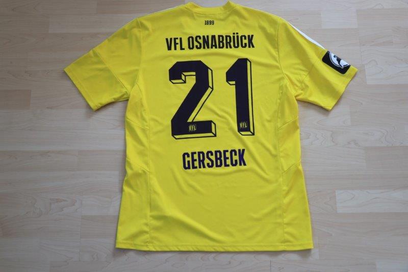 ﻿VfL Osnabrück 2016/17 Torwart, Nr. 21 Gersbeck (Matchworn, 7.8.2016 gg. Duisburg)