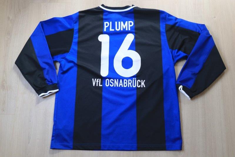 VfL Osnabrück 2000/01 Ausweichtrikot Langarm, Nr. 16 Plump (Matchvorbereitet für die Spiele gegen Duisburg und Ahlen)