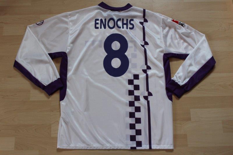 VfL Osnabrück 2003/04 Away Langarm, Nr. 8 Enochs (Matchworn)