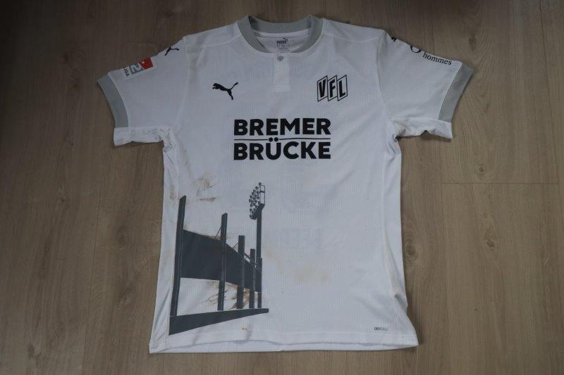  Sondertrikot "Bremer Brücke" 2020/21 • Nr. 33 Timo Beermann • signiert • Matchworn gegen Kiel 24.04.2021