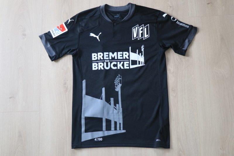 VfL Osnabrück 2020/21 Sondertrikot Torwart "Bremer Brücke", Nr. 32 Buchholz (Nr. 4 von 100)