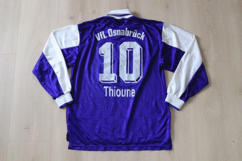 VfL Osnabrück 1998/99 Heim langarm kadersigniert, Nr. 10 Thioune (Matchworn Testspiel oder Vorbereitung)