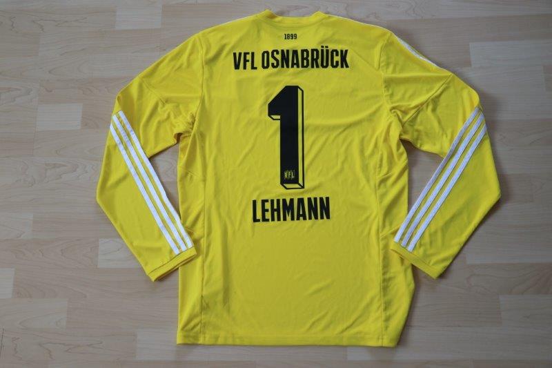 ﻿VfL Osnabrück 2016/17 Torwart Gelb Langarm, ohne Sponsor, Nr. 1 Lehmann