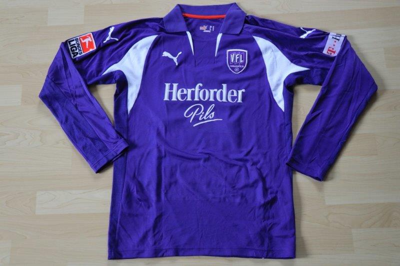 ﻿VfL Osnabrück 2007/08 Heim Langarm, 1.11.2007 gg. 1.FC Köln, Nr. 20 Frommer (Matchworn)