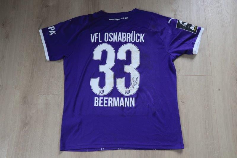 Heimtrikot 2021/22 • Nr. 33 Timo Beermann • signiert • Matchworn gegen Wiesbaden 22.01.2022