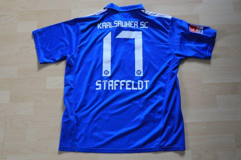 Karlsruher SC 2010/11 Heim, Nr. 17 Staffeldt (Matchworn)