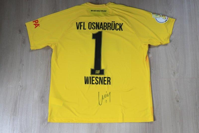 Torwarttrikot 2021/22 • Nr. 1 Tim Wiesner • signiert • Matchvorbereitet DFB-Pokalspiel gegen Freiburg 26.10.2021
