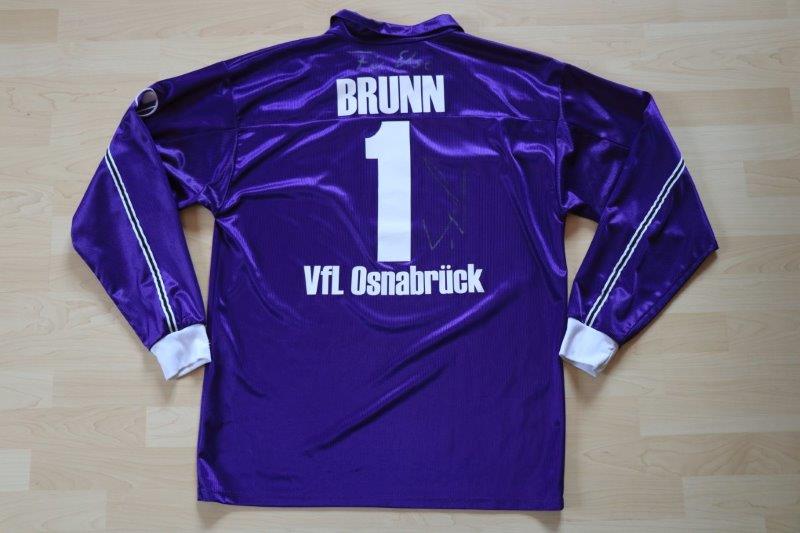 VfL Osnabrück 2001/02 Heim Langarm mit Autogramm, Nr. 1 Brunn