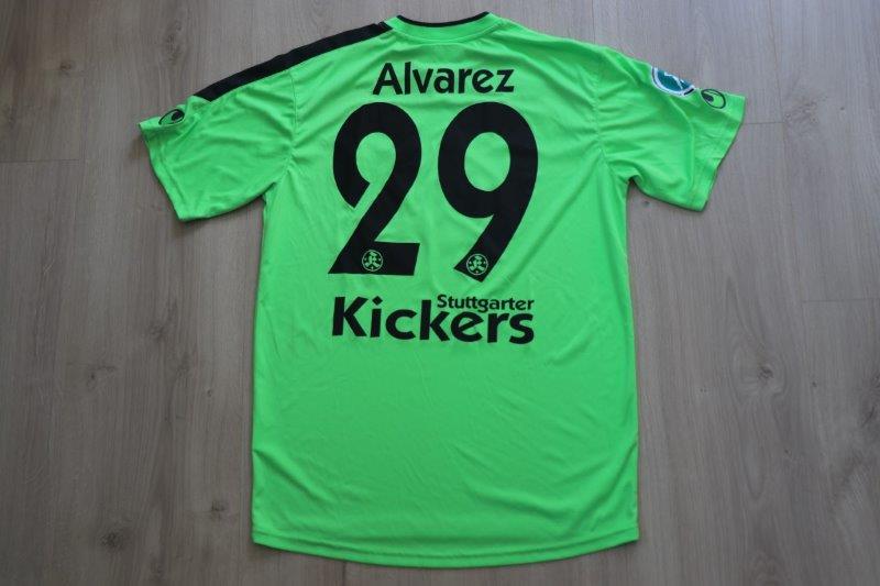 Stuttgarter Kickers 2013/14 Heim, Nr. 28 Álvarez (Matchworn)