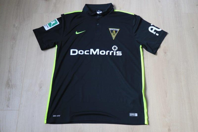 ﻿Alemannia Aachen 2015/16 Heim, Nr. 15 Staffeldt (Matchworn gg. Oberhausen 22.08.15)