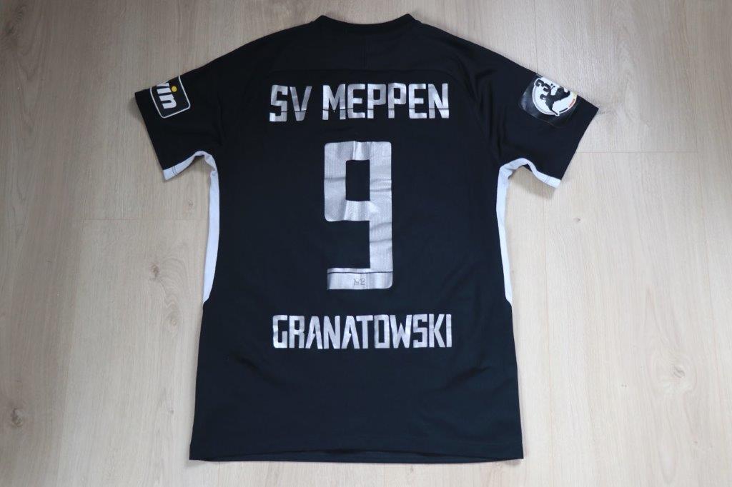 SV Meppen Auswärtstrikot 2018/19 • Nr. 9 Nico Granatowski • Matchworn