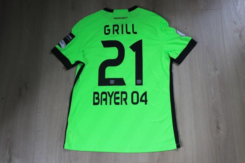 Bayer Leverkusen Torwarttrikot 2020/21 • Nr. 21 Lennart Grill • DFB-Pokal