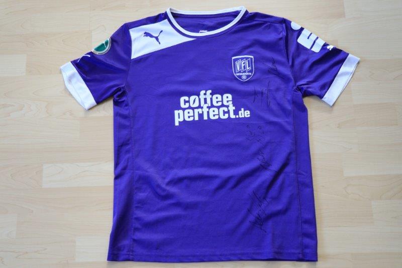 ﻿VfL Osnabrück 2012/13 Heim mit Autogrammen, Nr. 9 Piossek (Matchworn)