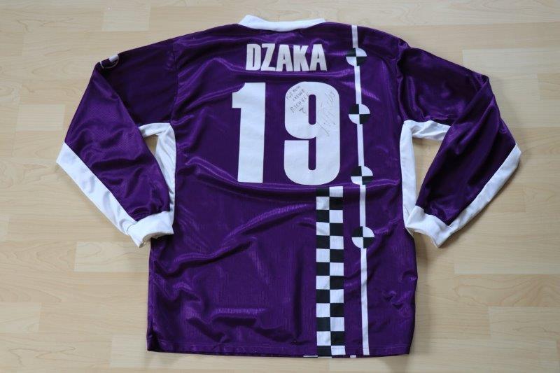 VfL Osnabrück 2003/04 Away Langarm mit Autogramm, Nr. 19 Dzaka