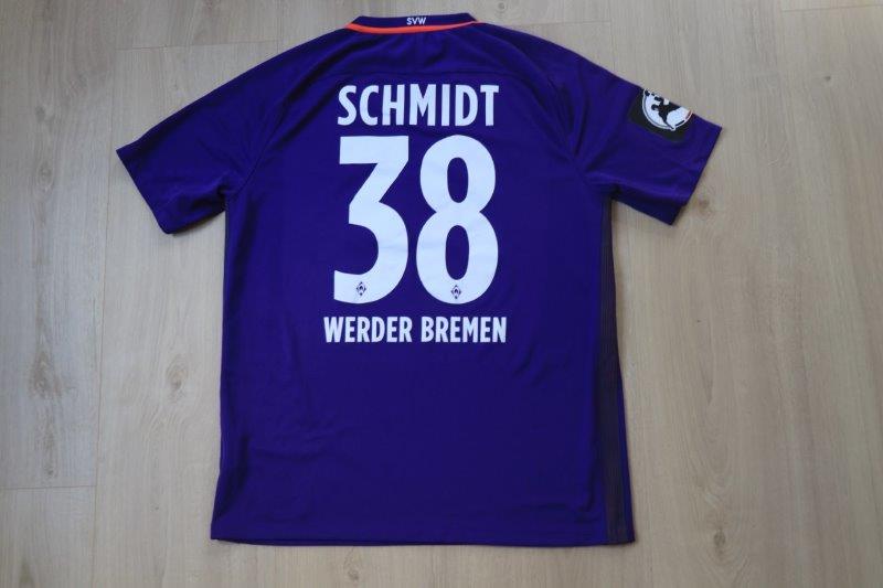 SV Werder Bremen 2016/17 Away, Nr. 38 Schmidt (Matchworn)