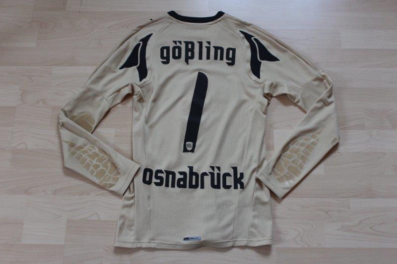 ﻿VfL Osnabrück 2007/08 Torwarttrikot, Nr. 1 Gößling mit Autogrammen