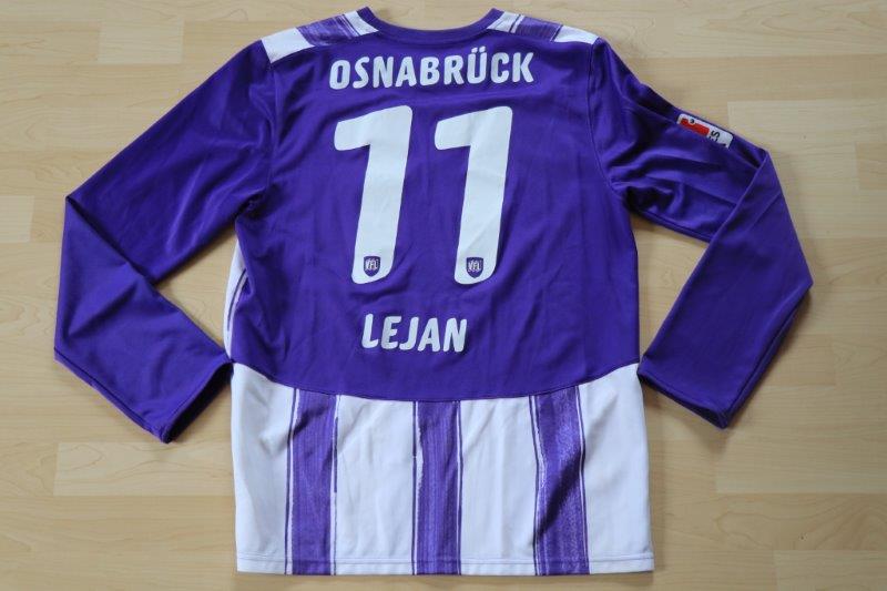 VfL Osnabrück 2010/11 Heim Langarm, Nr. 11 Lejan (Matchworn)