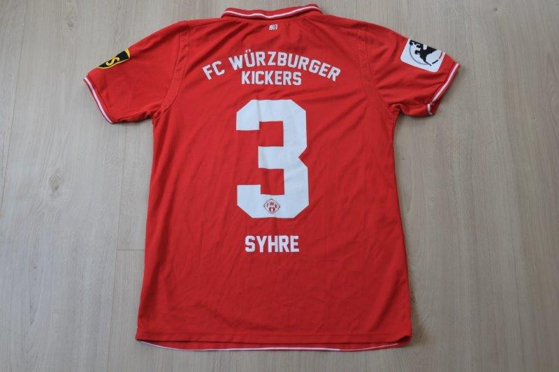 Würzburger Kickers 2017/18 Heim, Nr. 3 Syhre (Matchworn)