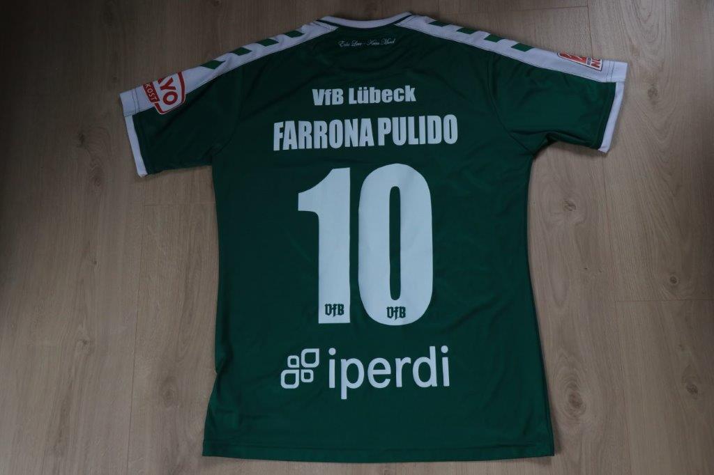 VfB Lübeck Heimtrikot 2022/23 • Nr. 10 Manuel Farrona Pulido • Matchworn