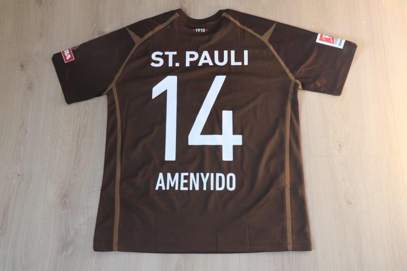 FC St. Pauli Sondertrikot "kein Platz für Rassismus" 2022/23 • Nr. 14 Etienne Amenyido