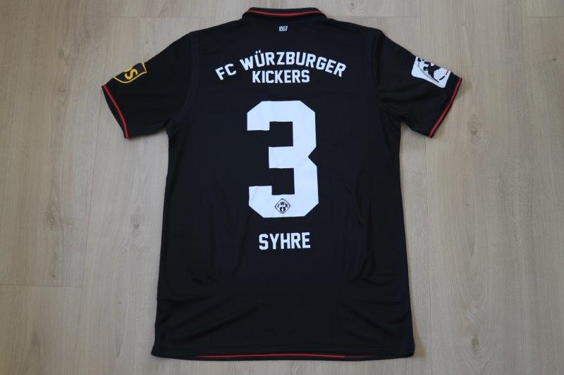 Würzburger Kickers 2017/18 Third, Nr. 3 Syhre (Matchworn)