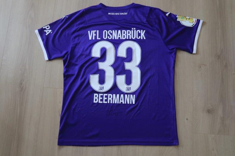  Heimtrikot 2021/22 • Nr. 33 Timo Beermann • signiert • Matchworn DFB-Pokalspiel gegen Freiburg 26.10.2021