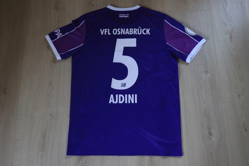  Heimtrikot 2023/24 • Nr. 5 Bashkim Ajdini • signiert • Matchworn DFB-Pokalspiel gegen Köln 14.08.2023