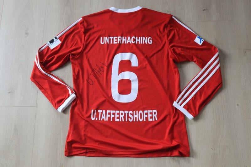 SpVgg Unterhaching 2016/17 Heim, Nr. 6 Taffertshofer (Matchworn)