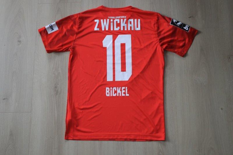 FSV Zwickau Heimtrikot 2019/20 • Nr. 10 Christian Bickel • Matchworn