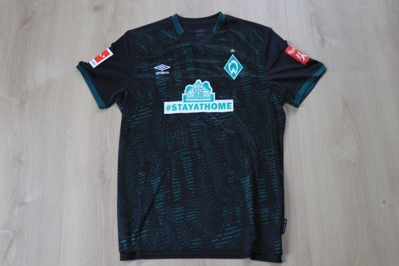 SV Werder Bremen 2019-20 Sondertrikot "#stayathome" Third, Nr. 36 Groß