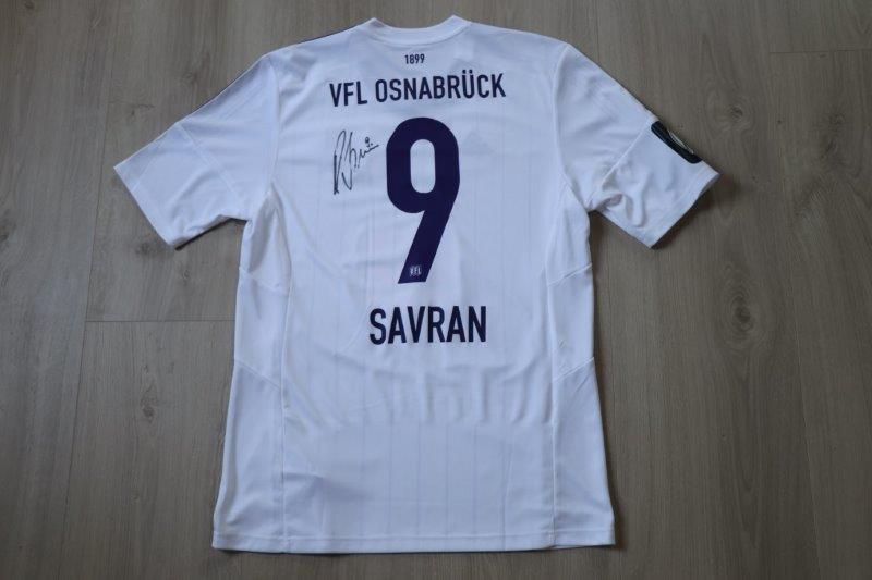 VfL Osnabrück 2015/16 Away signiert, Nr. 9 Savran (Matchworn Sparda-Bank Hallen-Cup, Flensburg)