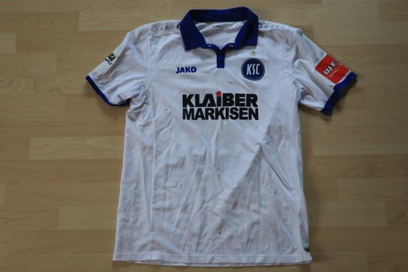 Karlsruher SC 2017/18 Heim, Nr. 5 Pisot (Matchworn, gg. Münster 21.10.17)