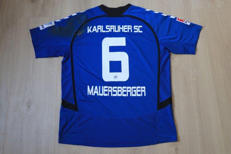 Karlsruher SC 13-14 Heim, Nr. 6 Mauersberger (Matchworn)