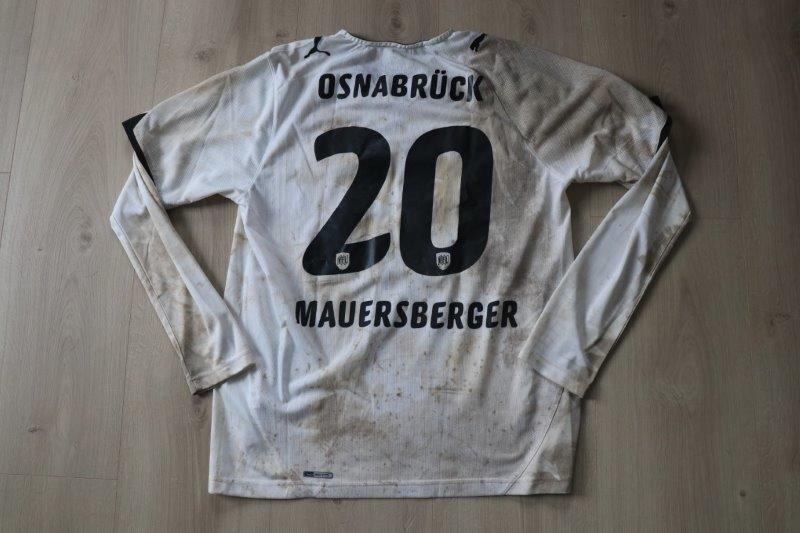 VfL Osnabrück 2010/11 Away Langarm, Nr. 20 Mauersberger (Matchworn gg. Aue 28.1.11)