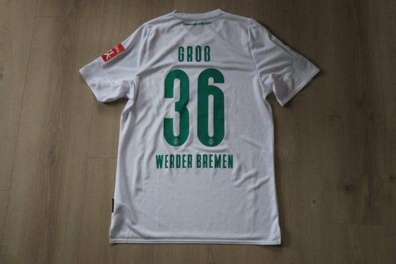 SV Werder Bremen 2019/20 Away Sonderpatch "Corona Warn-App" Third, Nr. 36 Groß (Matchvorberitet gg. Mainz 20.06.20)