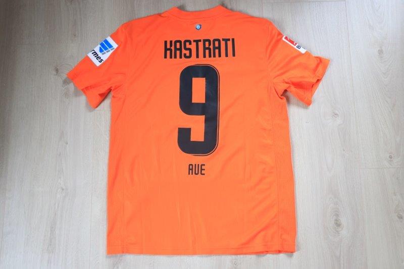 Erzgebirge Aue Heimtrikot 2012/13 • Nr. 9 Flamur Kastrati • Matchworn