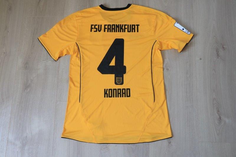 FSV Frankfurt Ausweichtrikot 2021/22 • Nr. 4 Thomas Konrad • Matchworn